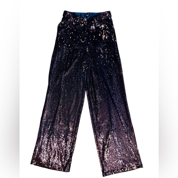 Express Sequin Wide-Leg Pants – Size 6R - Picture 1 of 5